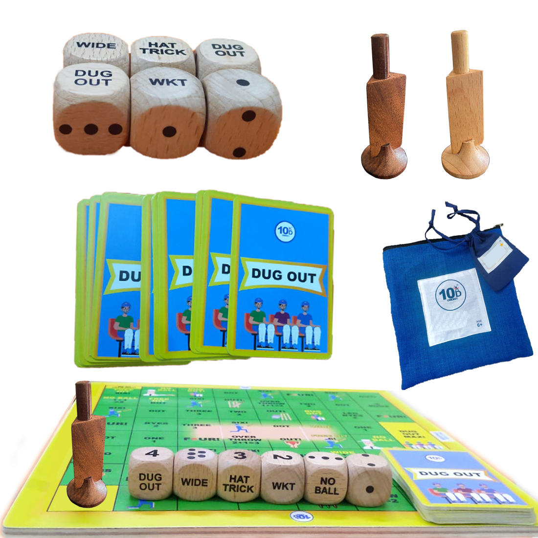10D CRICKET Multi-Player Indoor Family Board Game
