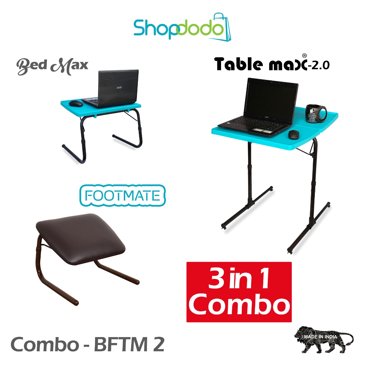 Table Max 2.0 +  Bed Max + Foot Mate Combo