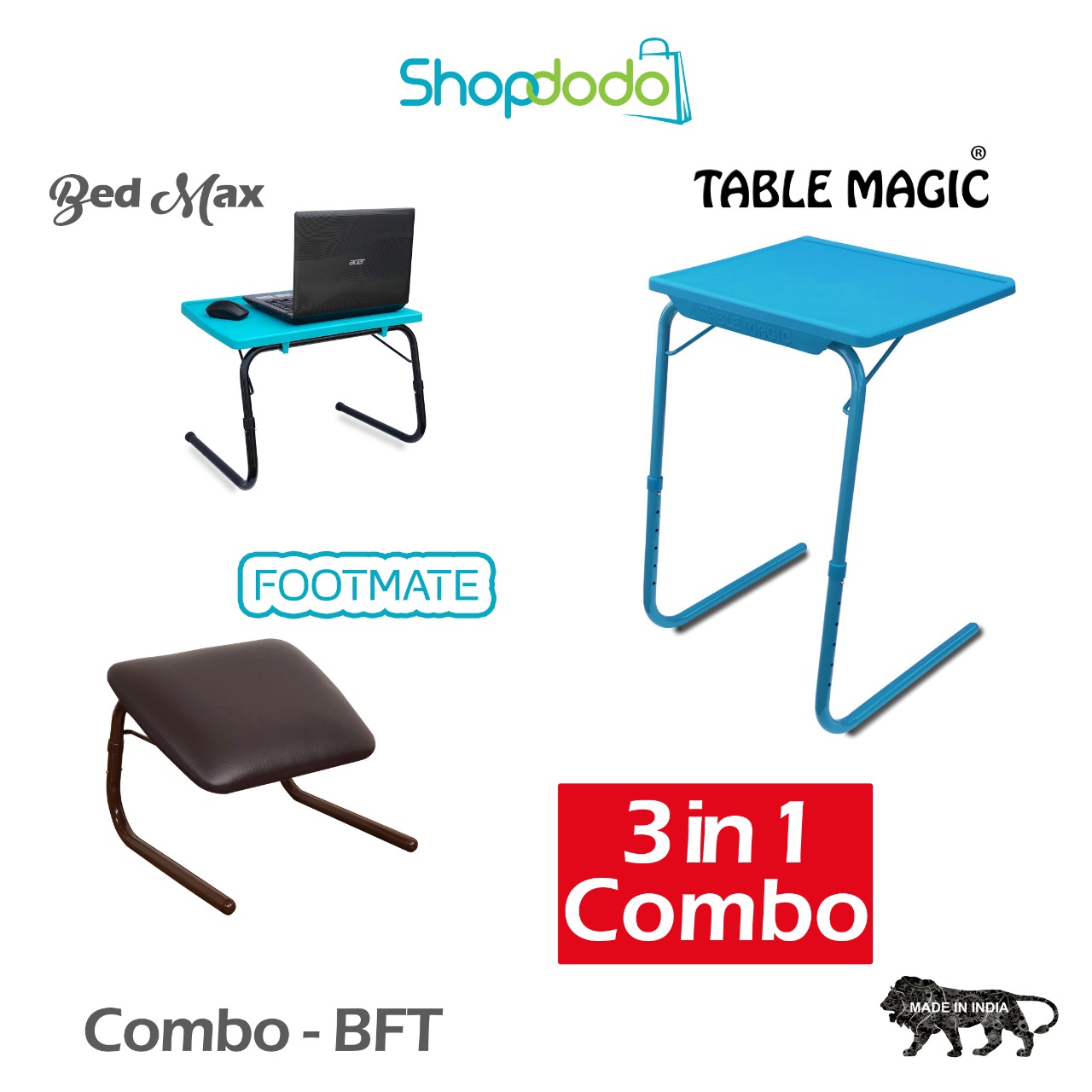 Table Magic + Bed Max + Foot Mate Combo